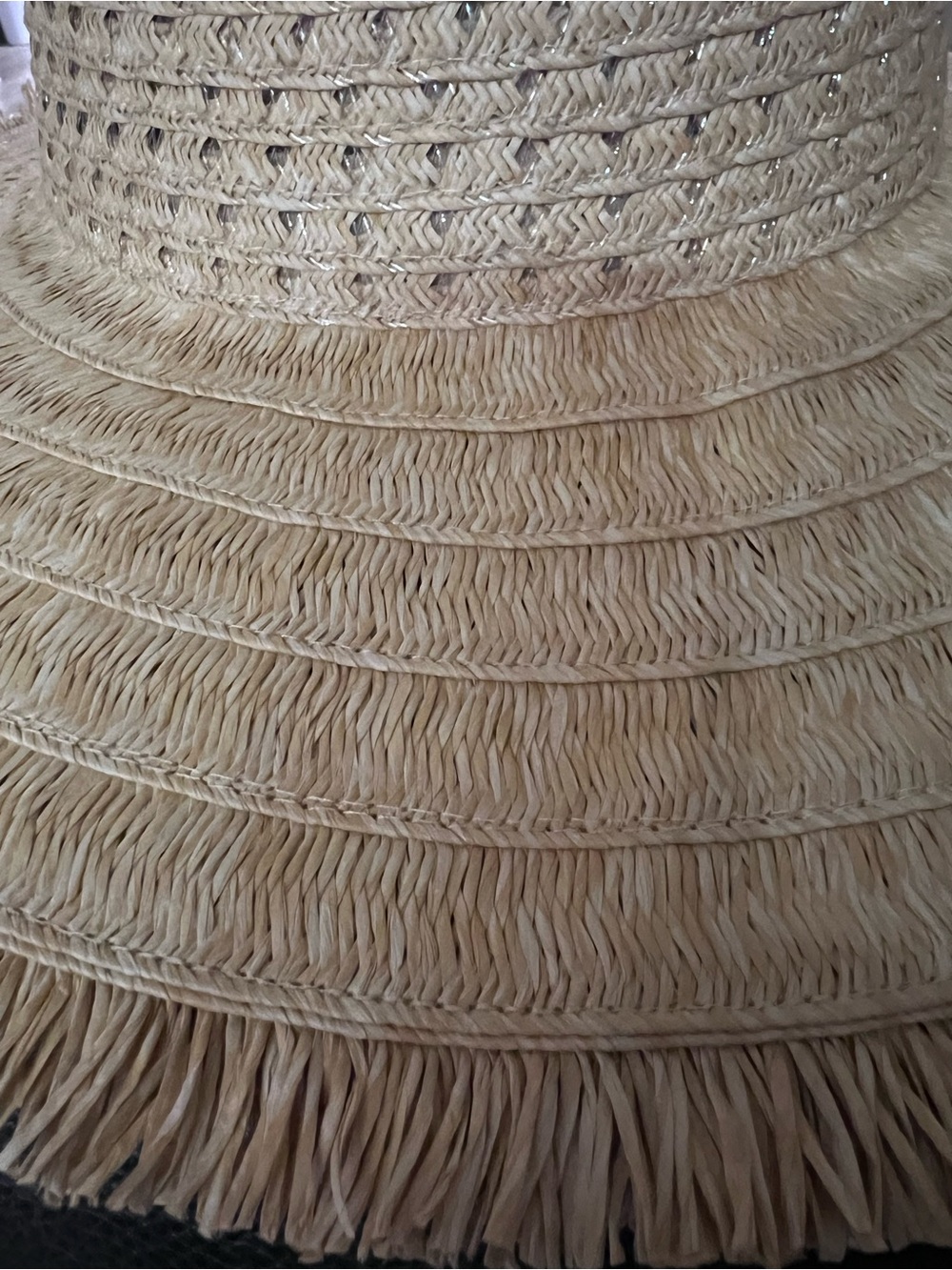 A New Day Wide Brim Straw Hat Adjustable NWT Beach Sun Hat Womens sz L/XL - Picture 3 of 7